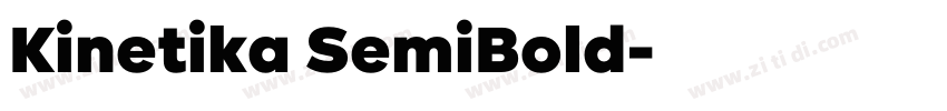 Kinetika SemiBold字体转换